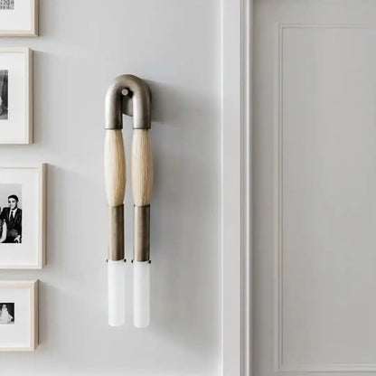 Double Head Antonia Horsehair Sconce