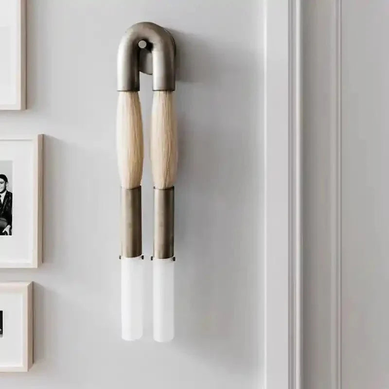 Double Head Antonia Horsehair Sconce