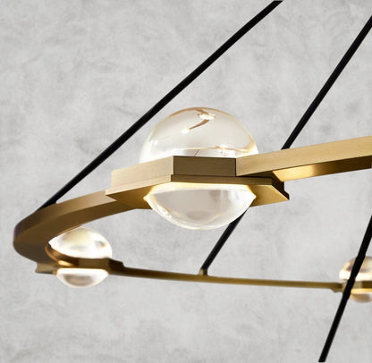 Eclatant Round Two-Tied Chandelier 36" 48" 60"