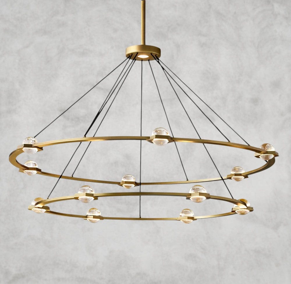 Eclatant Round Two-Tied Chandelier 36" 48" 60"