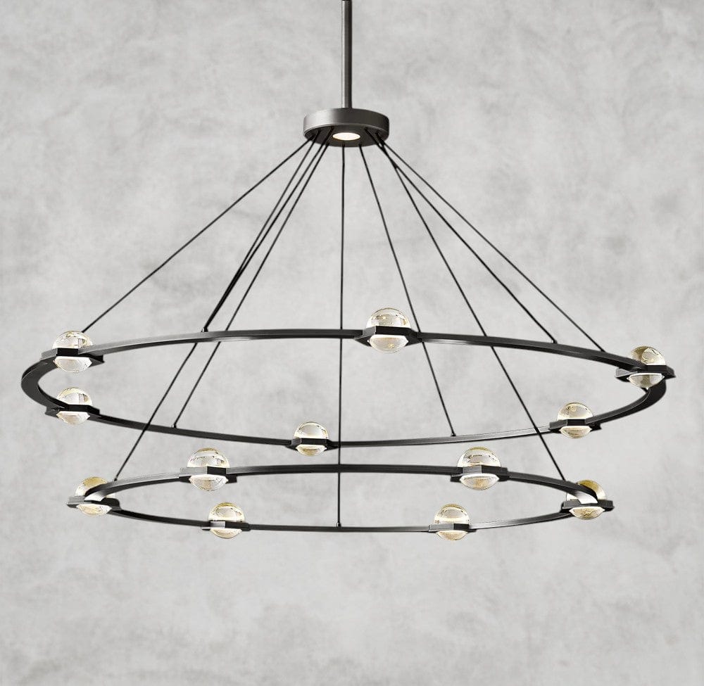 Eclatant Round Two-Tied Chandelier 36" 48" 60"