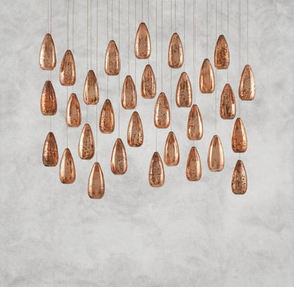 Edda Linear Glass Chandelier 48", 54"