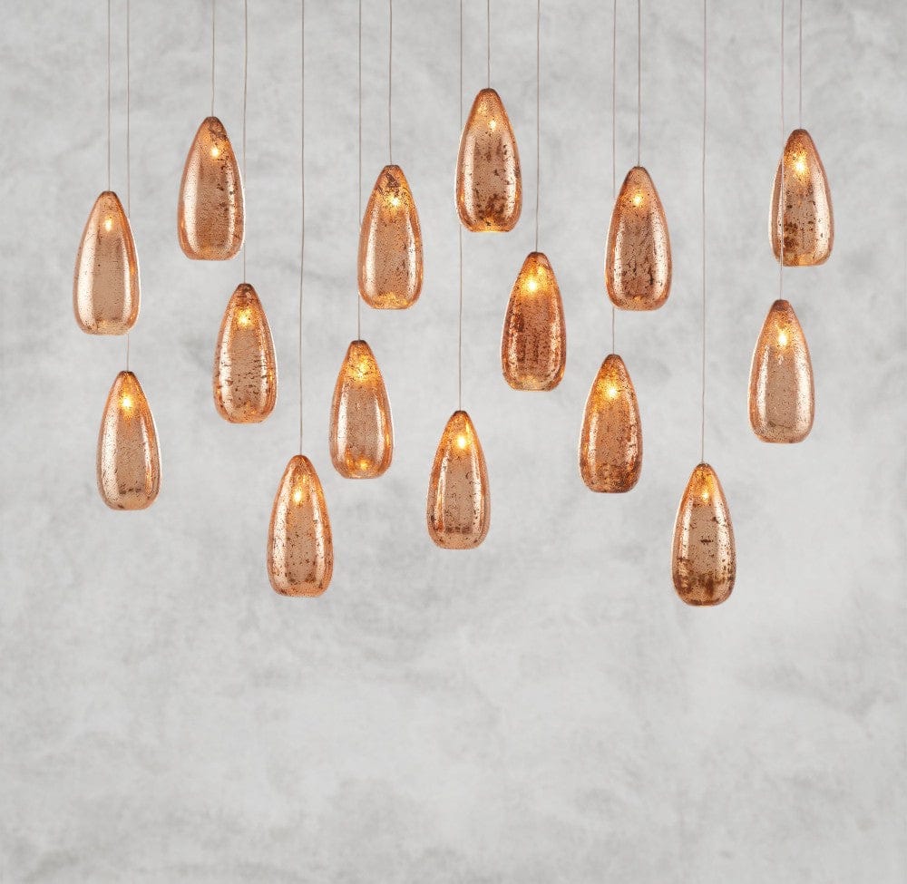Edda Linear Glass Chandelier 48", 54"