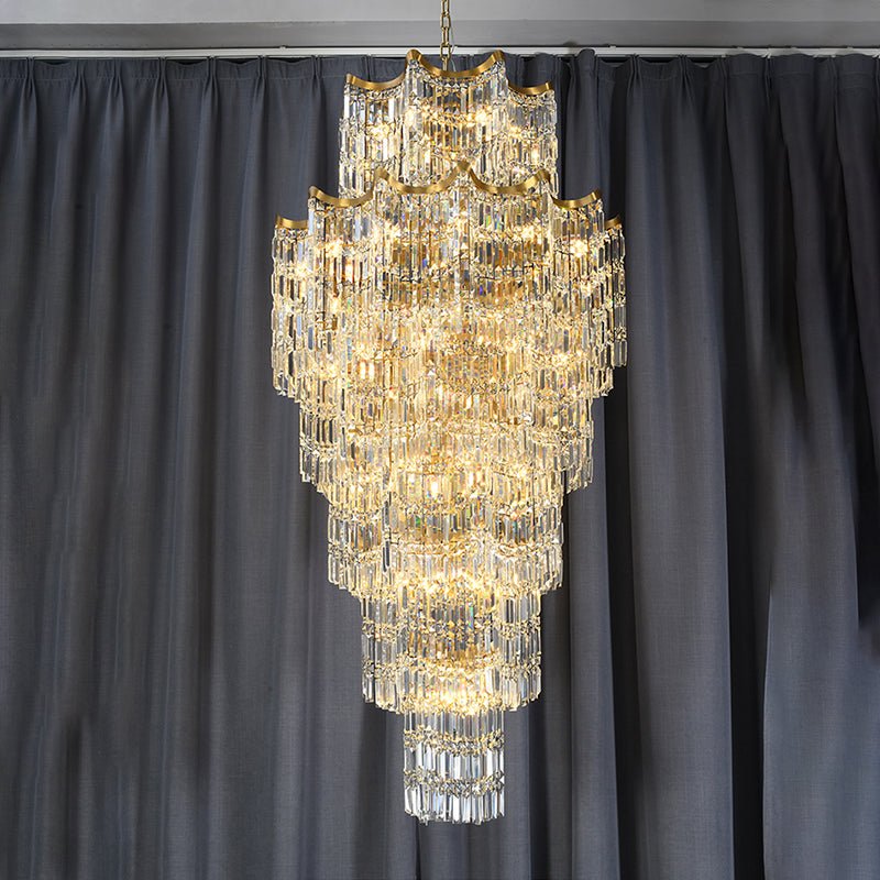 Elegant Crystal Chandelier for Duplex Villas
