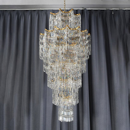 Elegant Crystal Chandelier for Duplex Villas