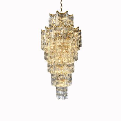 Elegant Crystal Chandelier for Duplex Villas