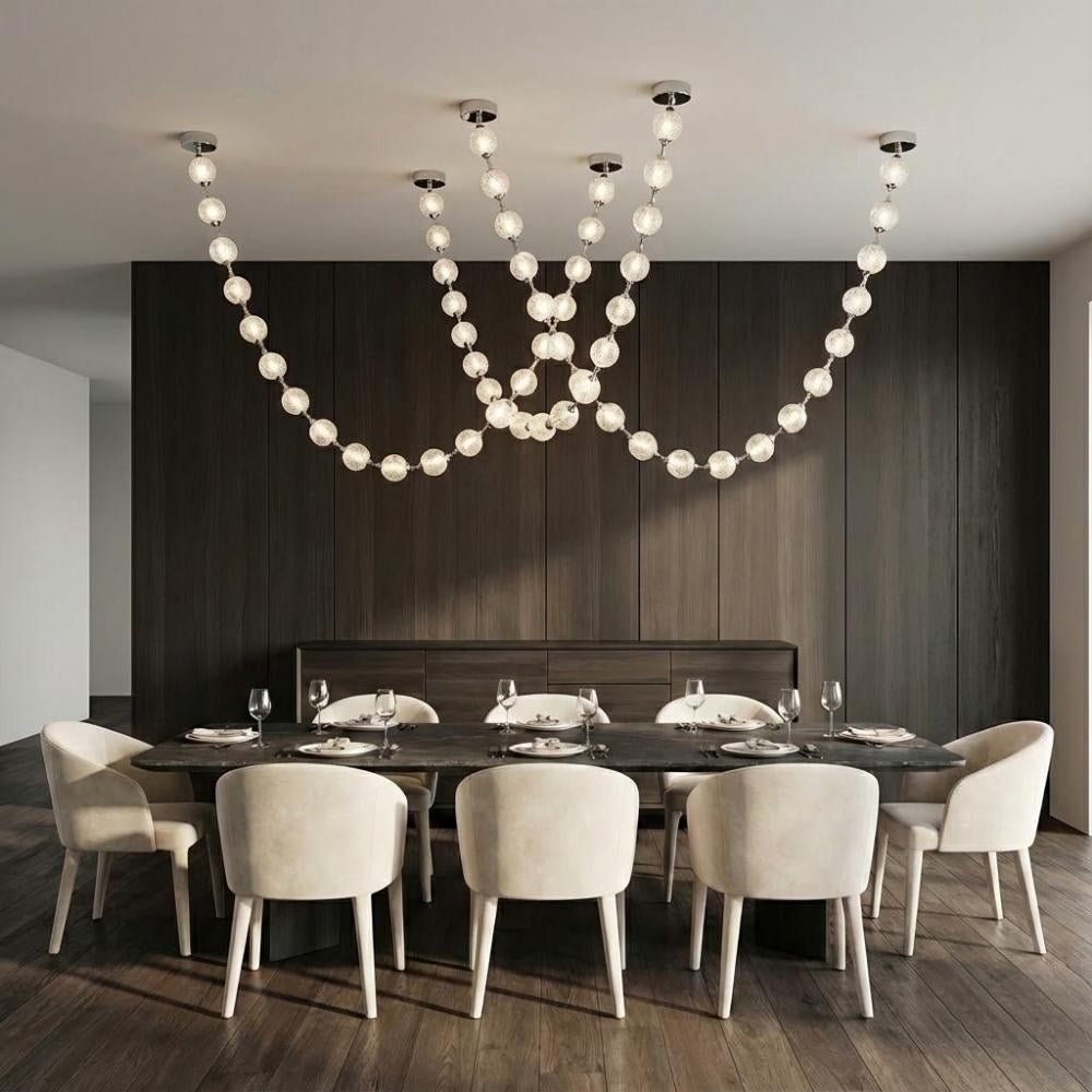 Esle Modern Pearl Necklace Chandelier