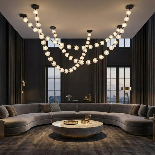 Esle Modern Pearl Necklace Chandelier
