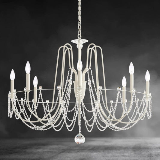Esmeralda Single Tier Crystal Chandelier 37"
