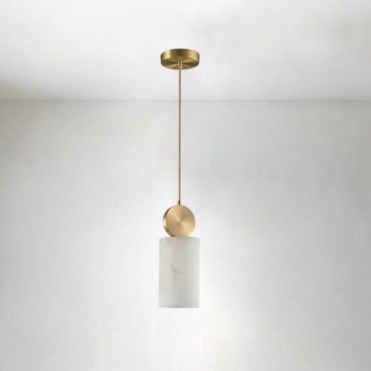 Etruscan-Inspired Alabaster Pendant Light – Handcrafted Stone Elegance