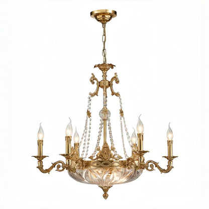 European Style Luxury Crystal Pendant Candle Chandelier for Living Room/Foyer/Entrys/Hallwayr
