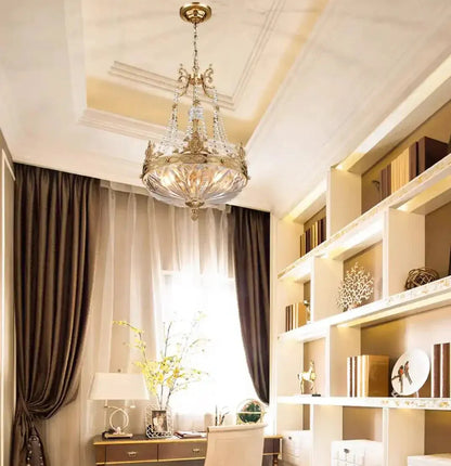European Style Luxury Crystal Pendant Candle Chandelier for Living Room/Foyer/Entrys/Hallwayr