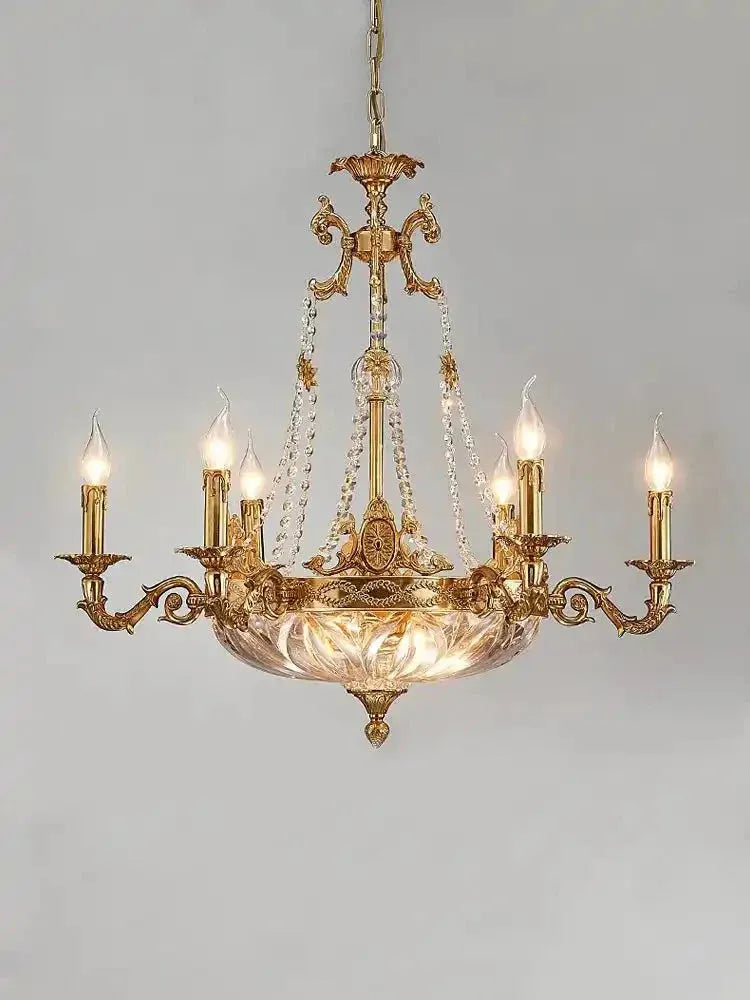 European Style Luxury Crystal Pendant Candle Chandelier for Living Room/Foyer/Entrys/Hallwayr