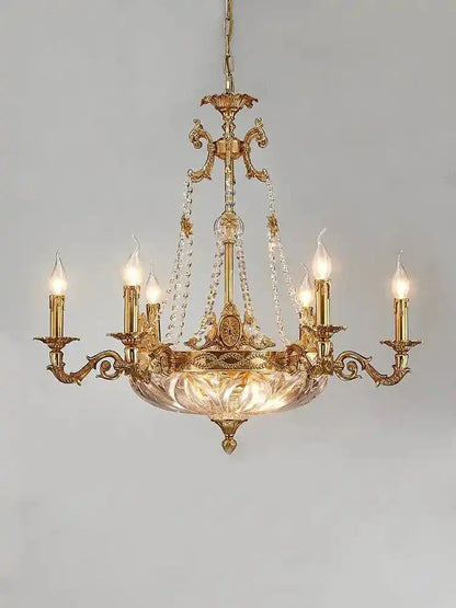 European Style Luxury Crystal Pendant Candle Chandelier for Living Room/Foyer/Entrys/Hallwayr