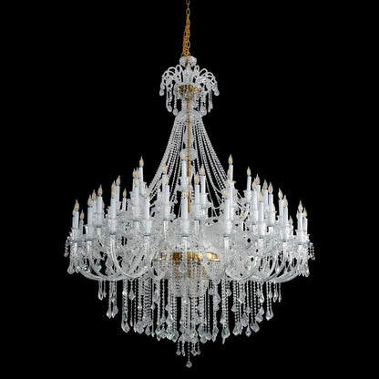 Extra Large Classic Traditional Crystal Chandelier 60/72/90 Lights for Showroom, Foyer , Wedding Hall