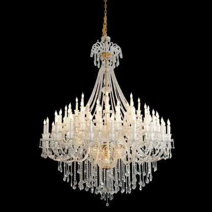 Extra Large Classic Traditional Crystal Chandelier 60/72/90 Lights for Showroom, Foyer , Wedding Hall