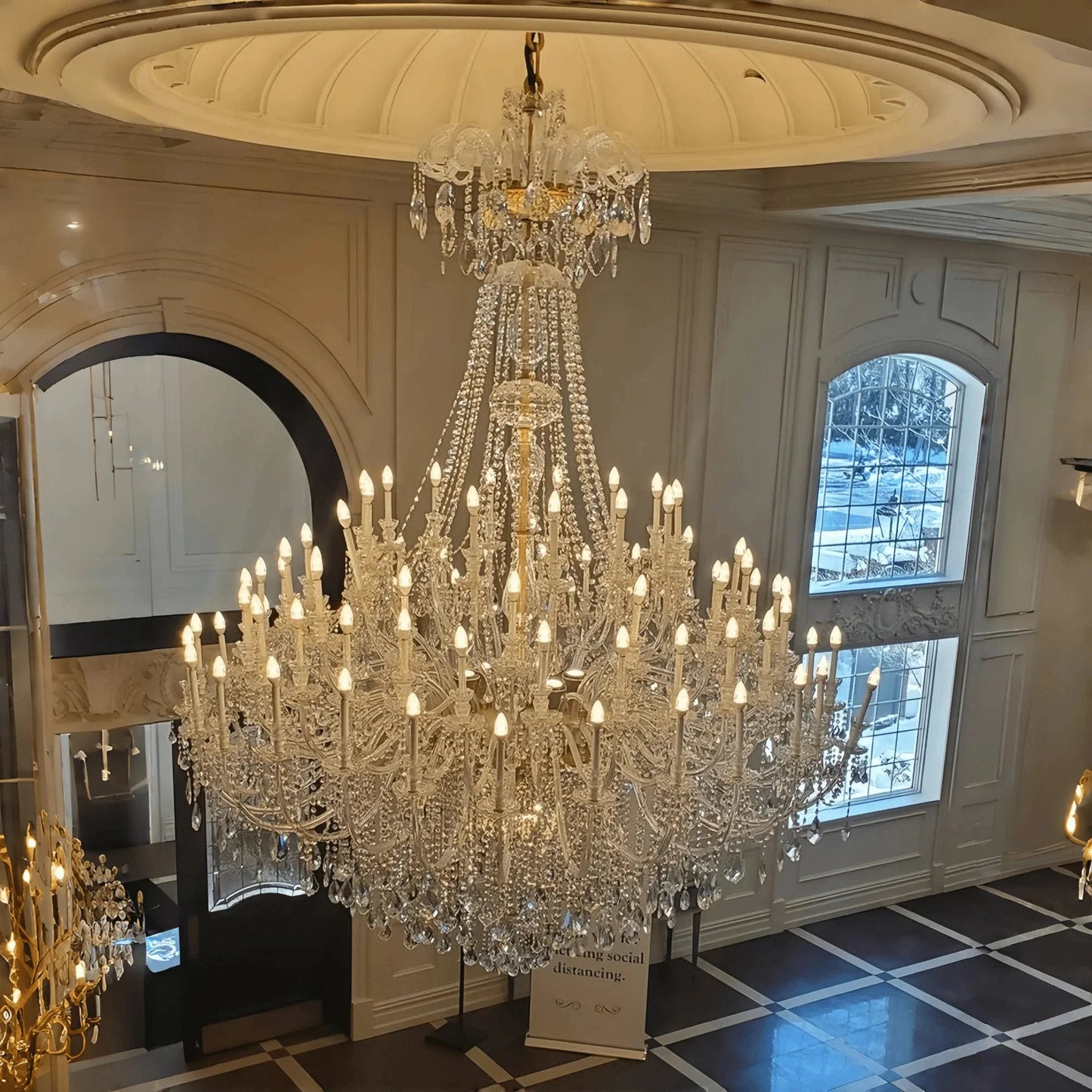 Extra Large Classic Traditional Crystal Chandelier 60/72/90 Lights for Showroom, Foyer , Wedding Hall