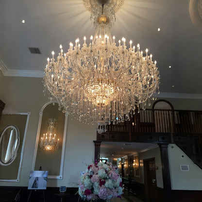 Extra Large Classic Traditional Crystal Chandelier 60/72/90 Lights for Showroom, Foyer , Wedding Hall
