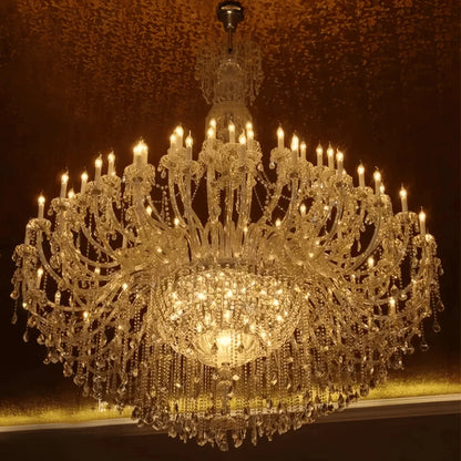 Extra Large Classic Traditional Crystal Chandelier 60/72/90 Lights for Showroom, Foyer , Wedding Hall