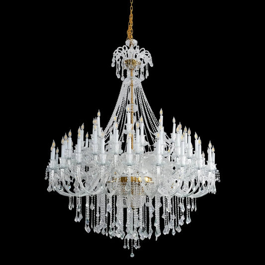 Extra Large Classic Traditional Crystal Chandelier 60/72/90 Lights for Showroom, Foyer , Wedding Hall