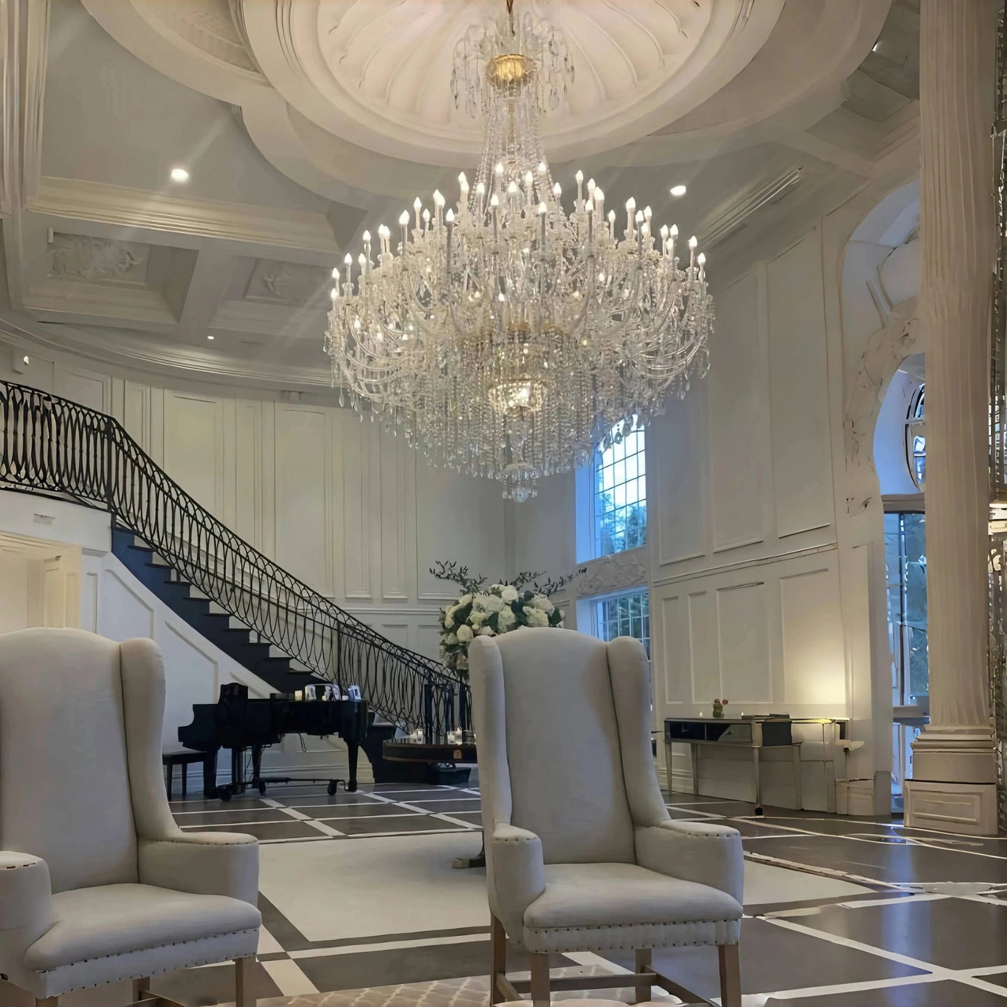 Extra Large Classic Traditional Crystal Chandelier 60/72/90 Lights for Showroom, Foyer , Wedding Hall