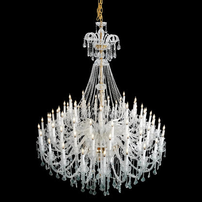 Extra Large Classic Traditional Crystal Chandelier 60/72/90 Lights for Showroom, Foyer , Wedding Hall