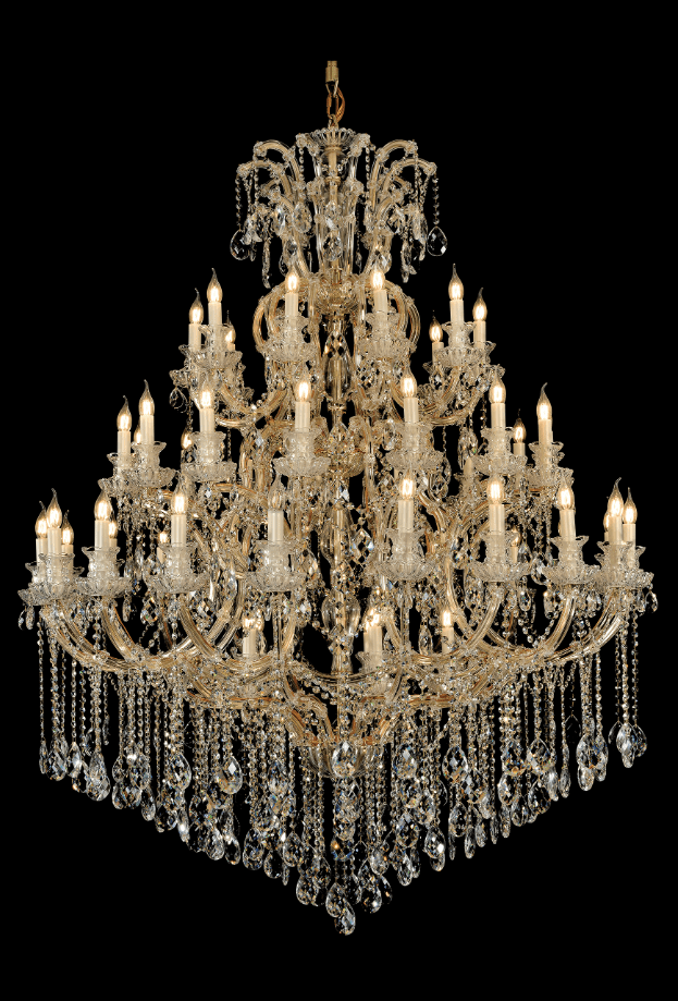 Extra Large Multi-tiered Candle Light Crystal Chandelier for Hotel/Restaurant