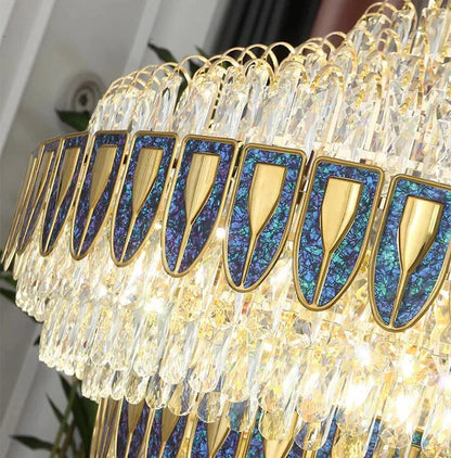 Extra Large Multi-tiered Empire Conical Funnel Crystal Chandelier for Big Hallway/Foyer/Staircase