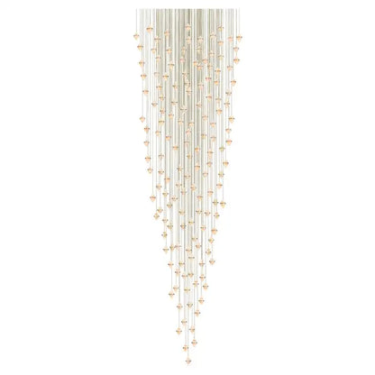 Gem Conical Cluster Alabaster Chandelier 150 Lights