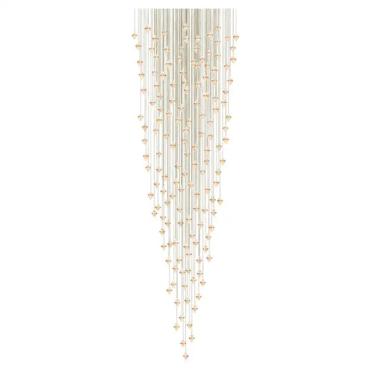 Gem Conical Cluster Alabaster Chandelier 150 Lights
