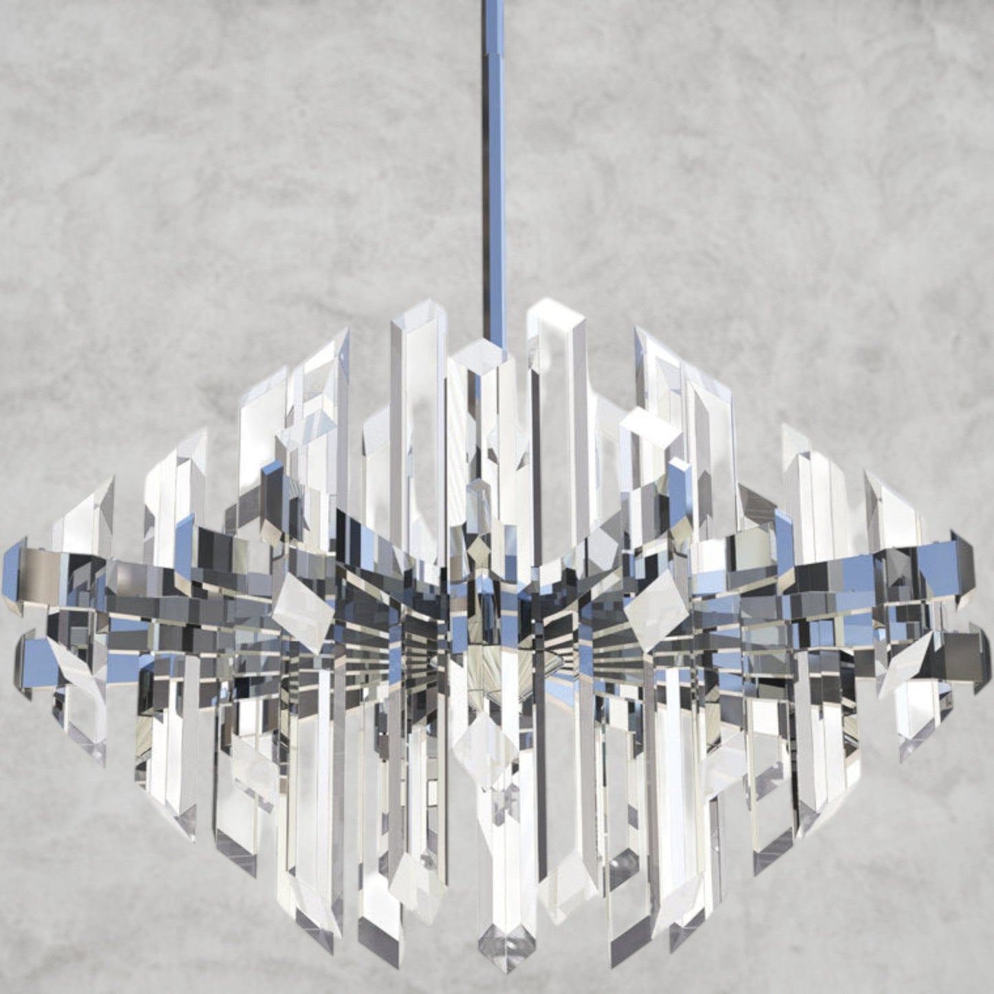Facets 1-Light Kitchen Island LED Chandelier