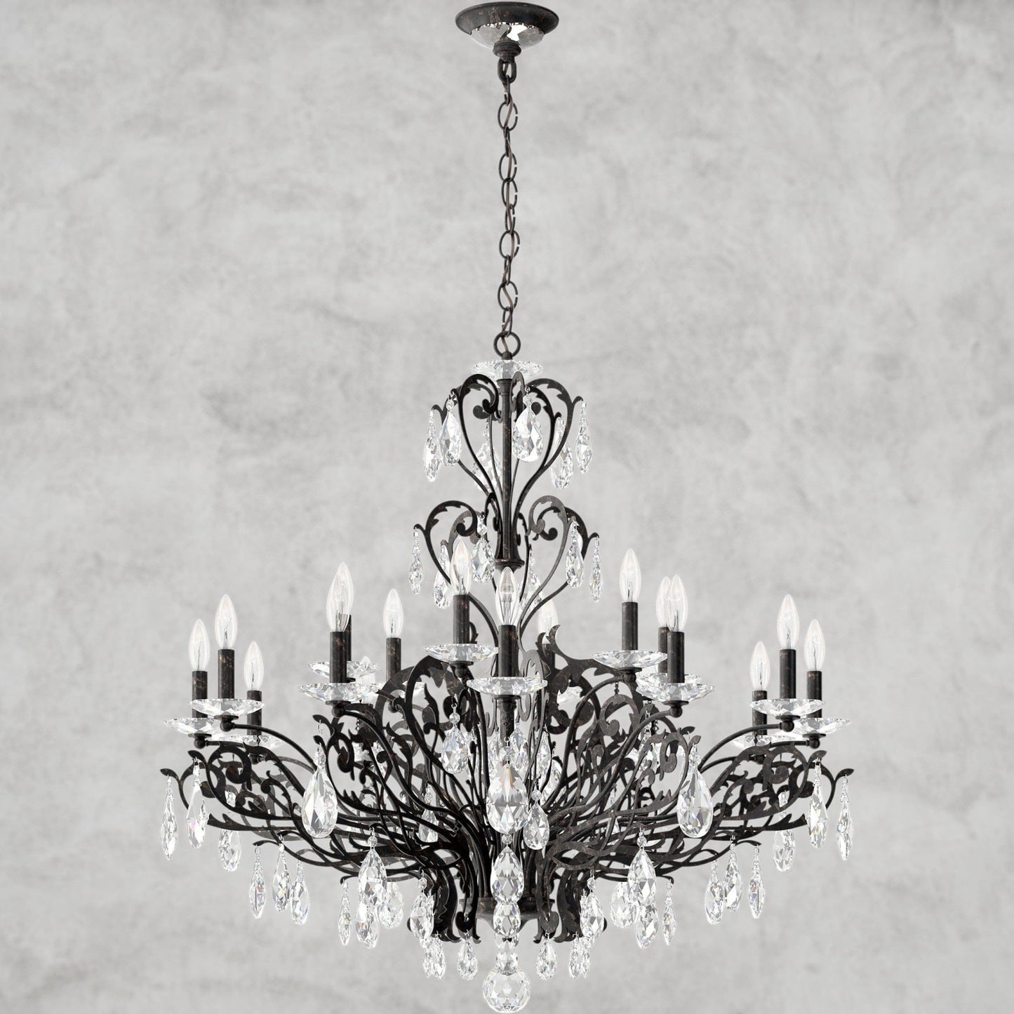Filigrae Crystal Chandelier39"