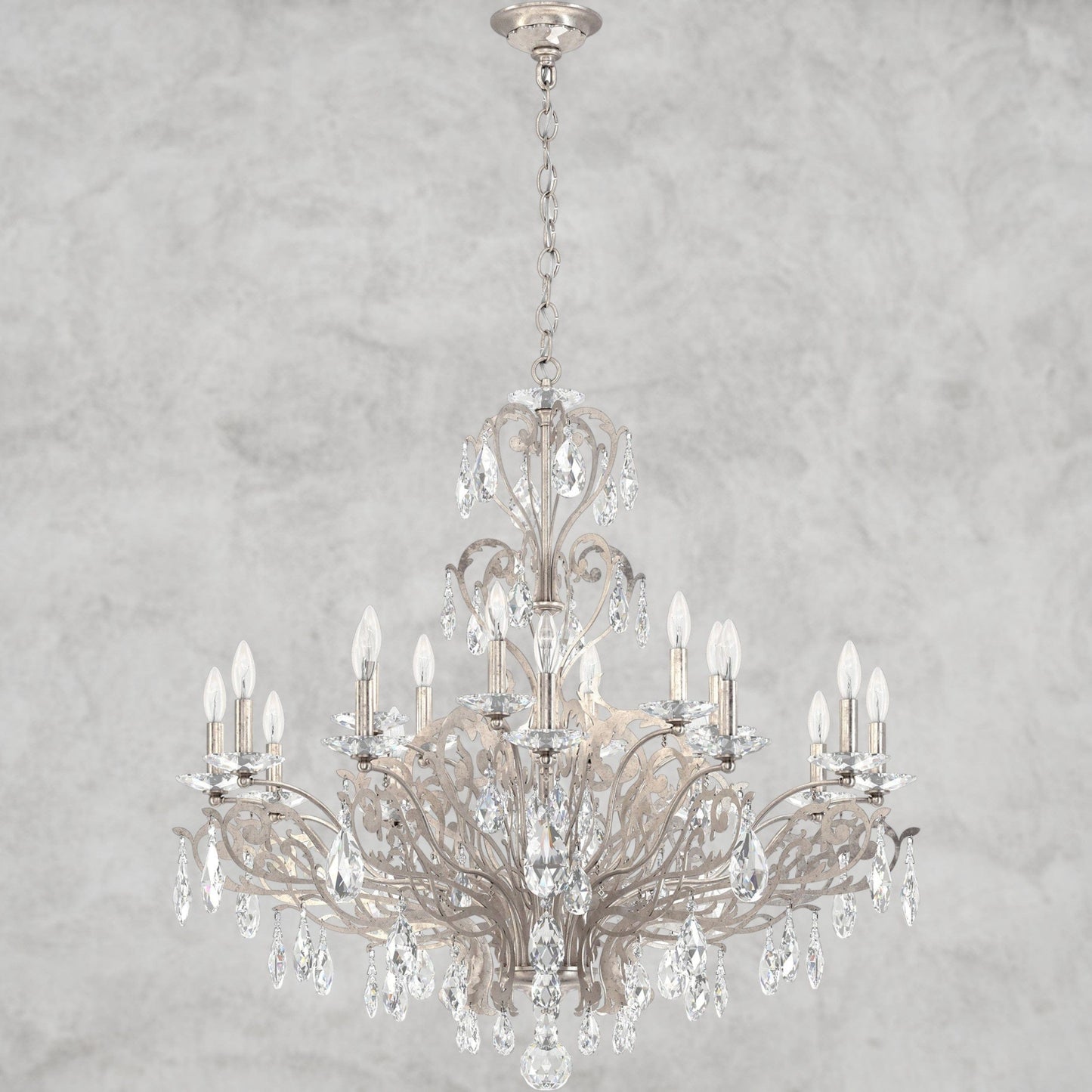 Filigrae Crystal Chandelier39"