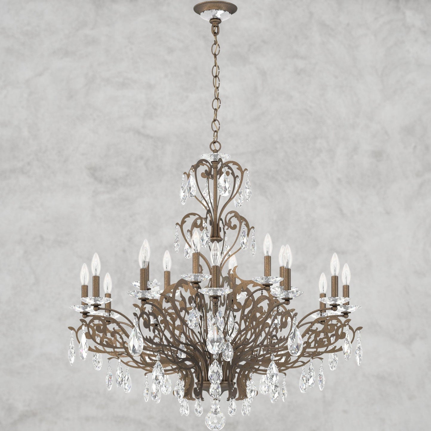 Filigrae Crystal Chandelier39"