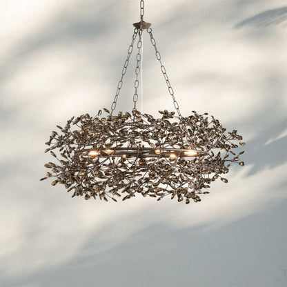 Fiore Crown Crystal Branch Chandelier 39" 48" 60“