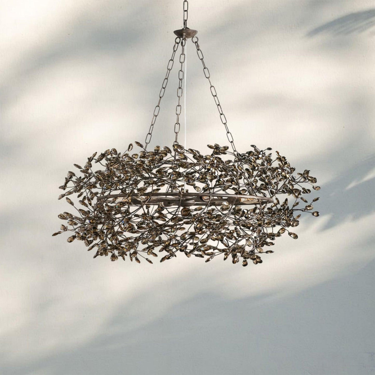 Fiore Crown Crystal Branch Chandelier 39" 48" 60“