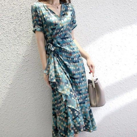 Fleurine Ruffle Midi