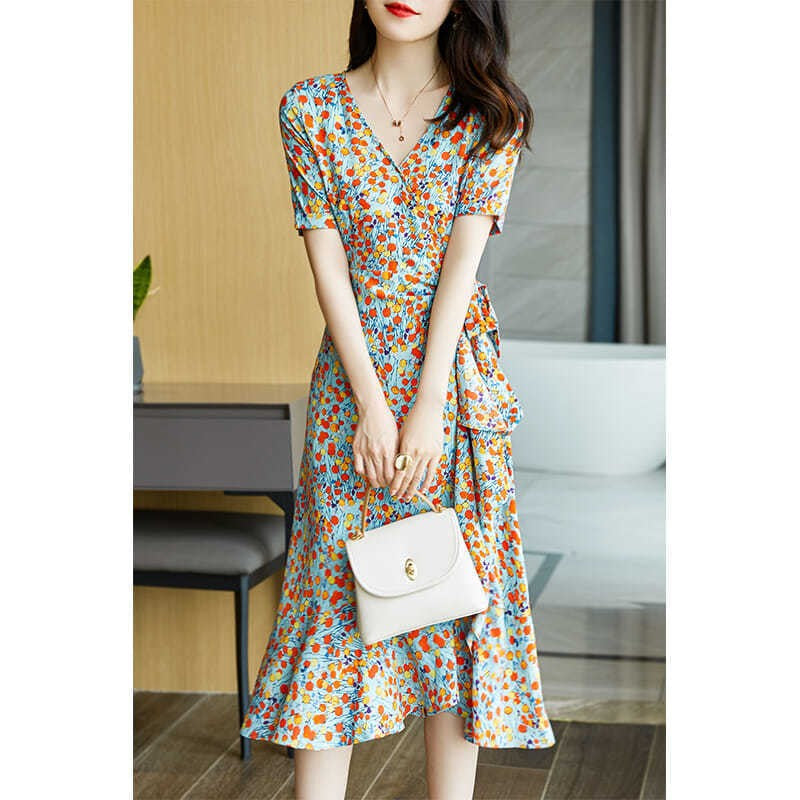 Fleurine Ruffle Midi