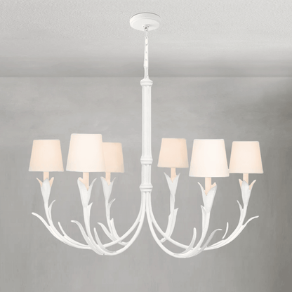 Fontara White Reed Chandelier