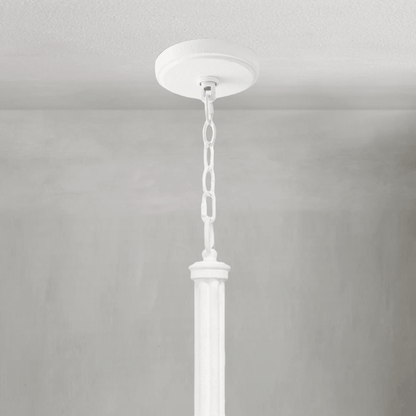 Fontara White Reed Chandelier