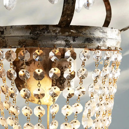 Fotini Iron Wall Sconce in Silver Clay