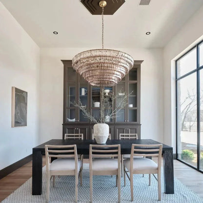 Ghiaccio Glass Round Chandelier 24" 36" 48" 60"