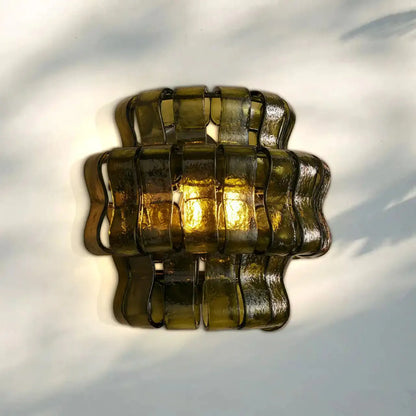 Ghiaccio Glass Wall Sconce