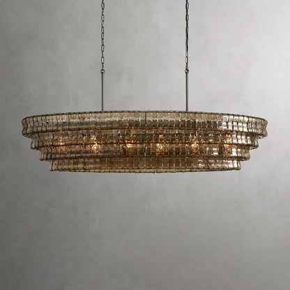 Ghiaccio Oval Chandelier 54", 65"
