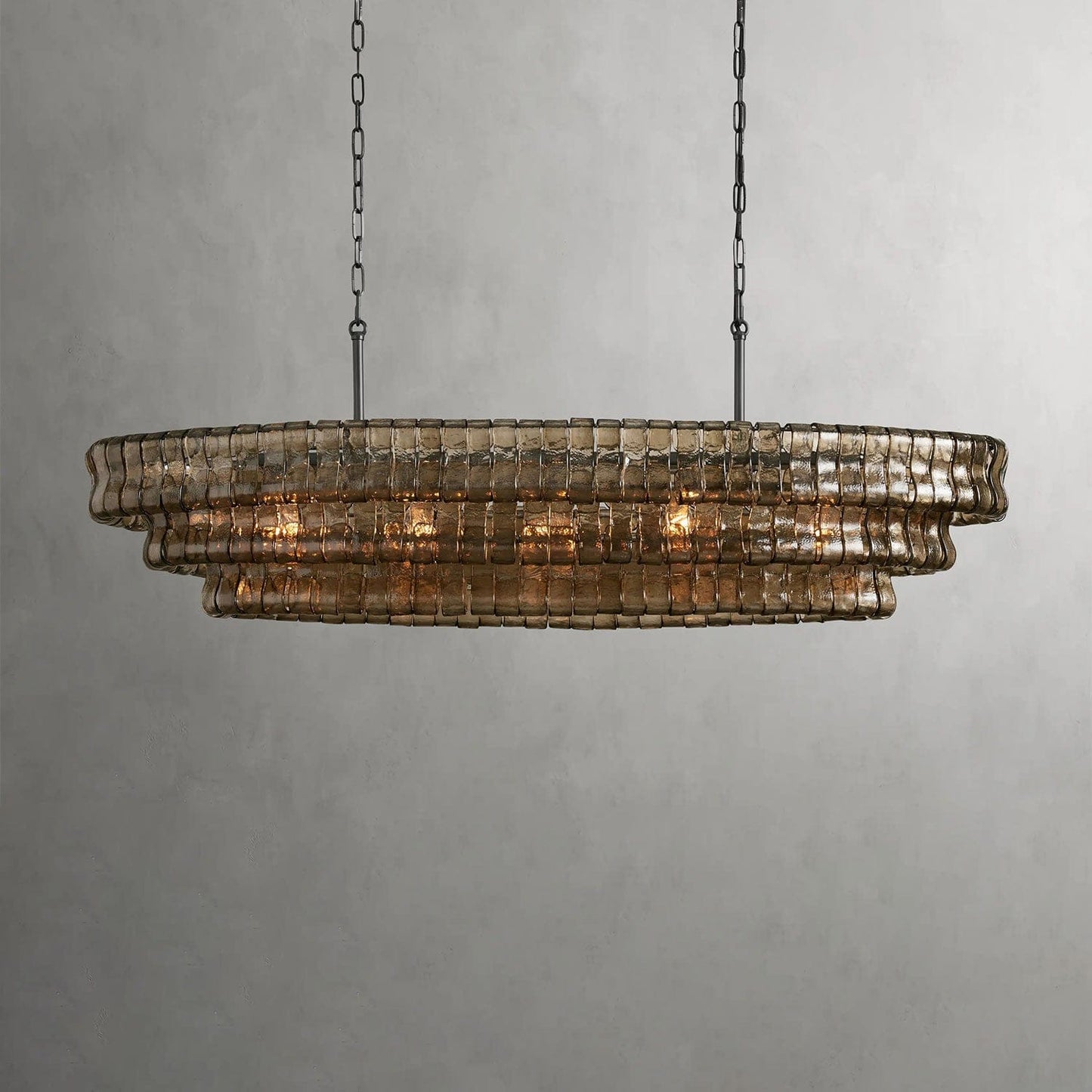Ghiaccio Oval Chandelier 54", 65"