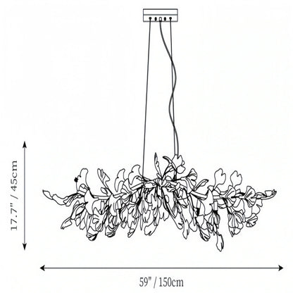 Ginkgo Luxury Linear Chandelier Style C