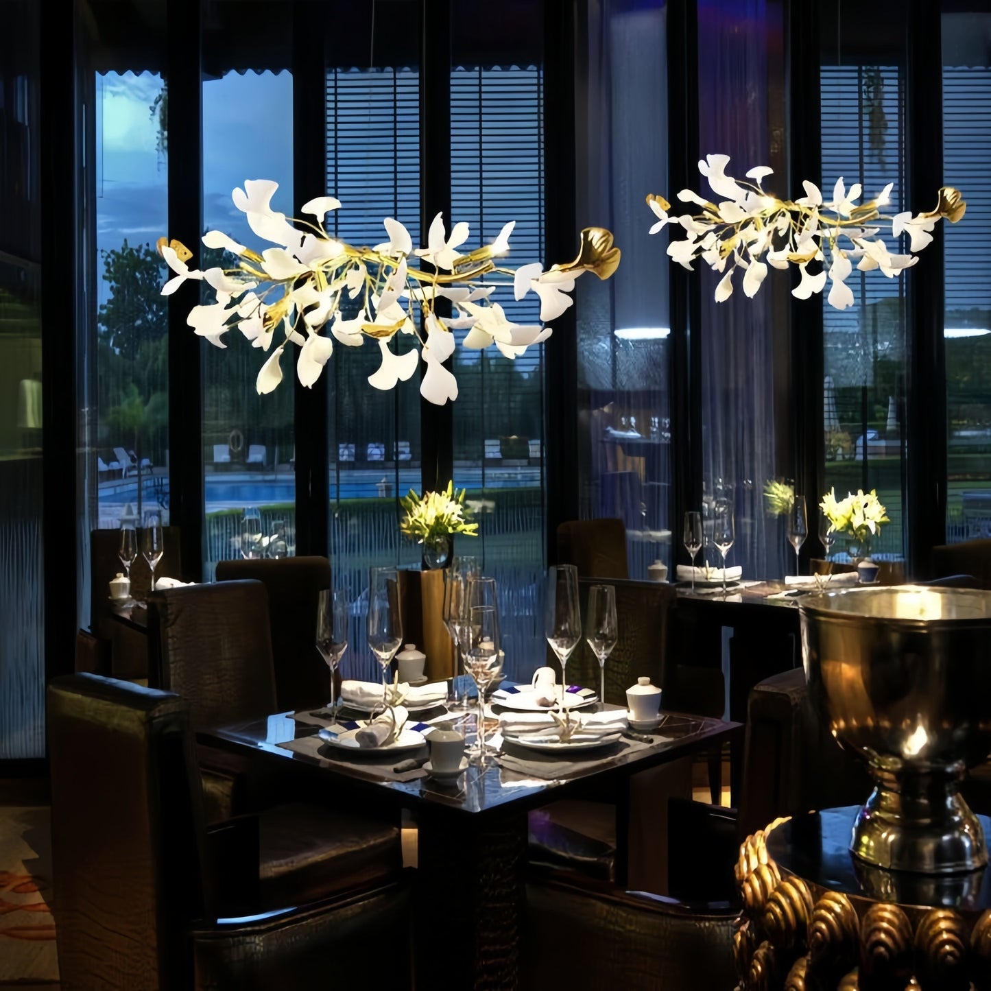 Ginkgo Luxury Linear Chandelier Style C