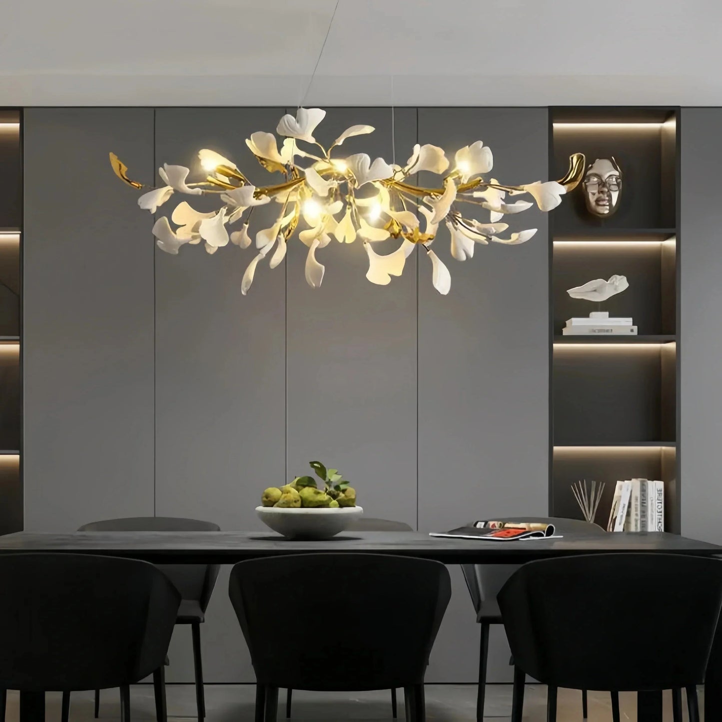 Ginkgo Luxury Linear Chandelier Style C