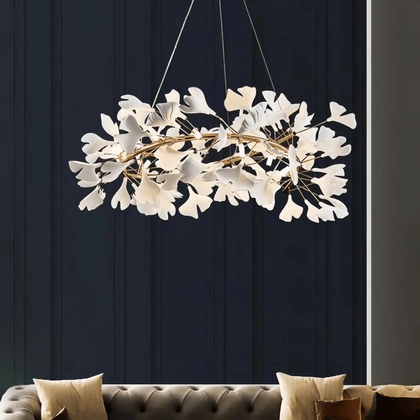 Ginkgo Round Chandelier