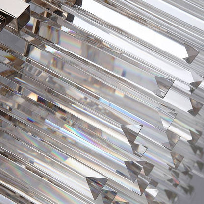 Giovanni Crystal Round Chandelier Polished Chrome